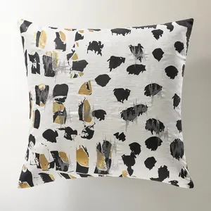 Z Gallerie Davina Spot-Embroidered 22" Art-Inspired Standard Pillow - Creative Decorative Cushion for Home Bedding & Soft Furnishings, Art-Inspired Standard Pillows
