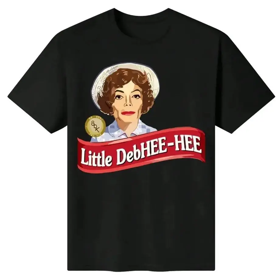Little Debbie Hee Debbie Funny Meme Unisex Shortleeve Apparel, 100% Cotton Relaxed Fit Round Neck Sports Top, Casual Streetwear Novelty Tee, Shortsleeve