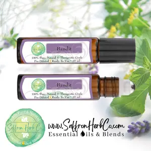 Bandit Essential Oil Roller Bottle Blend • 100% Pure & Natural • Pre-Diluted • Ready To Use