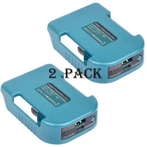 2pcs Makita 18V Lithium Battery Fast Charger Dock - Rapid 18W Type-C Port, 5V USB Port, Portable Adapter for Efficient Charging - Compact, Lightweight, and Reliable Accessory