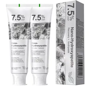 2PCS Nano Hydroxyapatite Toothpaste 7.5% – White Tooth Repair for Sensitive Teeth, Enamel Protection, Stain Reduction, 24H Fresh Breath, 120g