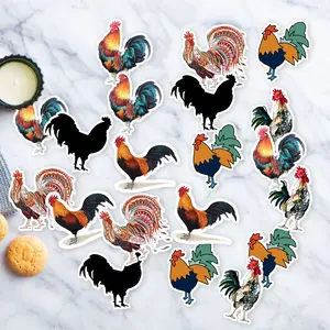 Stickers Pack 20 Pcs Rooster Luggage Skateboard Laptop Water Waterproof Car Guitar Bumper Bike Colorful Bottle Aesthetic Vinyl