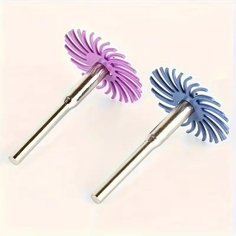 21pcs Radial Bristle Disc Kit, 1 Inch Polishing Wheels for Rotary Tools, Grit 80-2500, Jewelry Wood Metal Polishing, Nylon Material