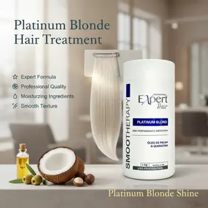 Expert Hair Botoexpert Hair Blond Platinum Blond Treatment 1kg/35.2 fl.oz with Argan Olive Coconut & Macadamia Oils for Soft Shiny Hair