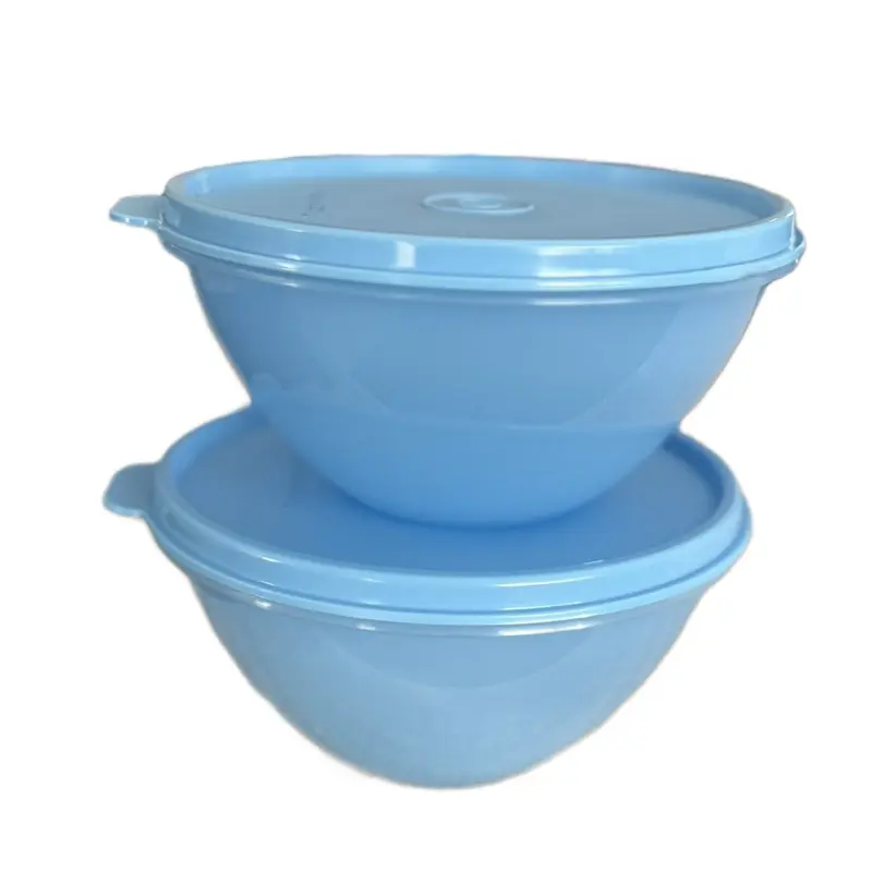 Wondeliers 2-Piece Airtight Anti-Leak Reusable Plastic Water Bottle Set, 500ml Baby Blue Travel-Friendly Drinkware with Produce & Food Storage Containers for Kitchenware, Produce Storage Containers