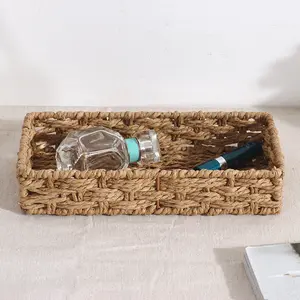 Handmade Paper Rope Storage Basket, Bathroom Organizer Box, Toiletries Basket, Toilet Tank Lid Holder, Cosmetic Storage Bin, Room Organization Solution, Home Organizer