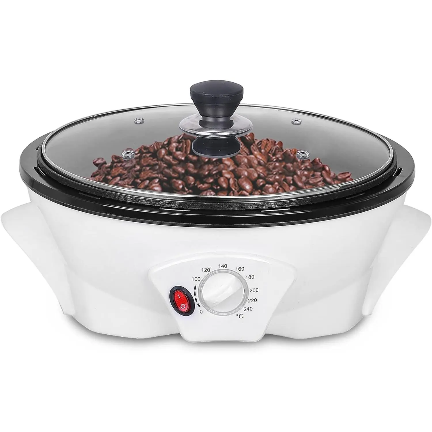 Electric Coffee Bean Roaster for  Use 1.1lb Capacity Temperature Control (0-240?), Non-Stick,  for Beginner Roasting, 1200W, 110V