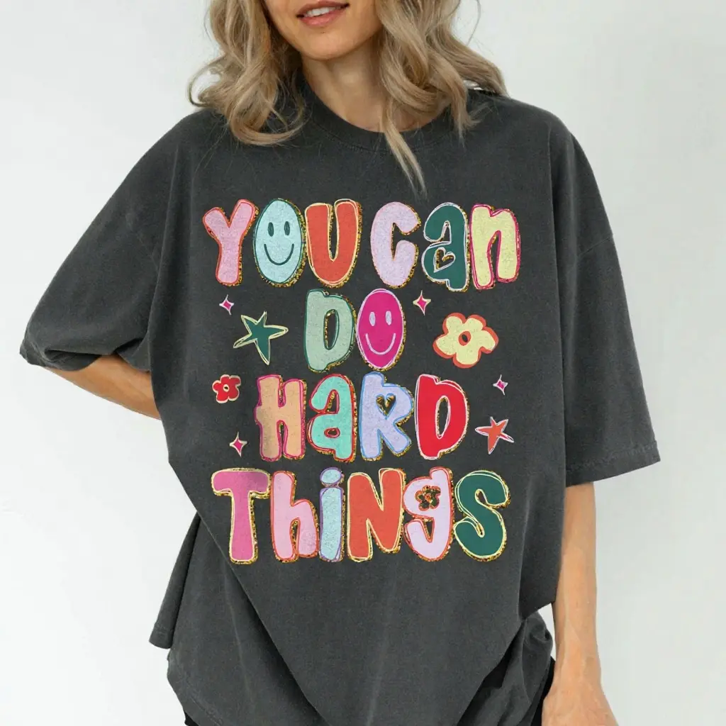 Women's Oversized Baggy T-Shirt, Soft 100% Cotton Tee, Simple Breathable Comfy Top for Everyday Wear and Lounging