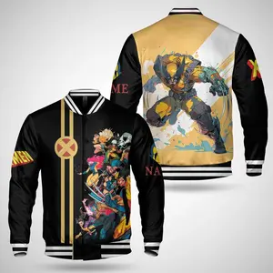 Custom Comic Style Varsity Jacket, Superhero Inspired Bomber With Personalized Look, Unique Streetwear Gift For Best Friends