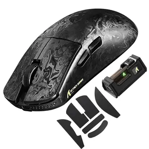 ATTACK SHARK R11 Ultra 8K Carbon Fiber Wireless Gaming Mouse,PAW3950 MAX Sensor,49g Ultra-Lightweight,Nordic 52840 MCU Chip,42000 DPI,Tape,Wired/BT/2.4GHz Wirelss Programmable Mouse for PC/Mac