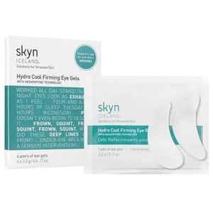 Skyn ICELAND Hydro Cool Firming Under Eye Patches. Eye Gel Mask to Firm And Reduce Wrinkles, Fine Lines, Dark Circles, Puffy Eyes & Bags, Pack of 4