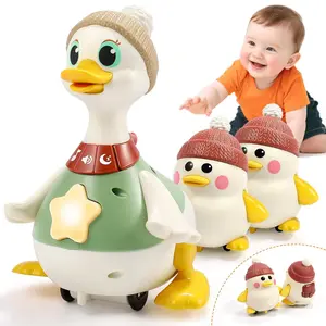 Infant Baby Toys 6-12 Months: Musical Crawling Duck Toy Must Have 6 7 8 9 10 12 18 Month Old Baby Toy 6-12-18 Month Newborn Tummy Time Toys for 1 Year Old Boy Girl Gifts Stocking Stuffers