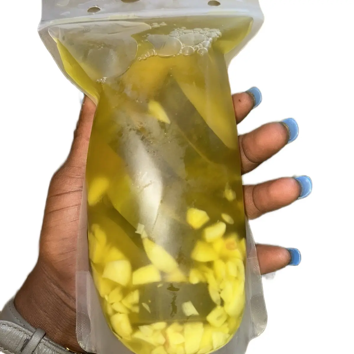 Instant Garlic Pickle Pouch for Spicy Pickled Vegetable Snacks - Food Marinated Kimchi