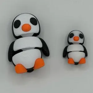 Articulating fidget 3d printed Penguins by Zou3d