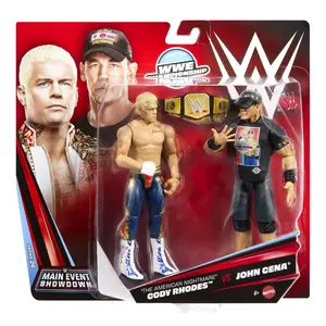 John Cena & Cody Rhodes - WWE Main Event 2-Packs 26 Mattel WWE Toy Wrestling Action Figures