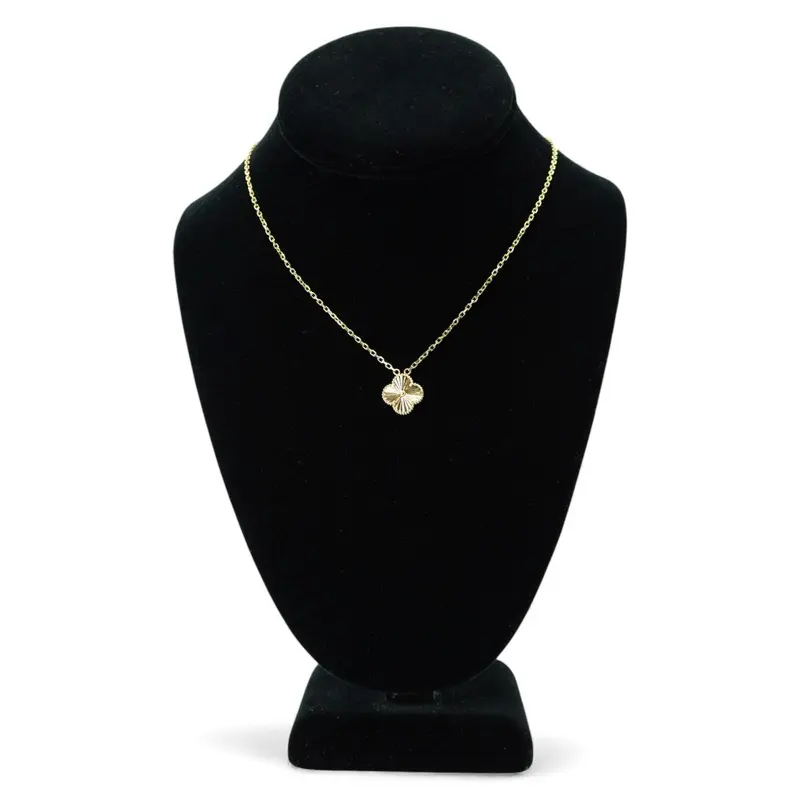 14k Yellow Gold Clove Chain Necklace with Elegant Design