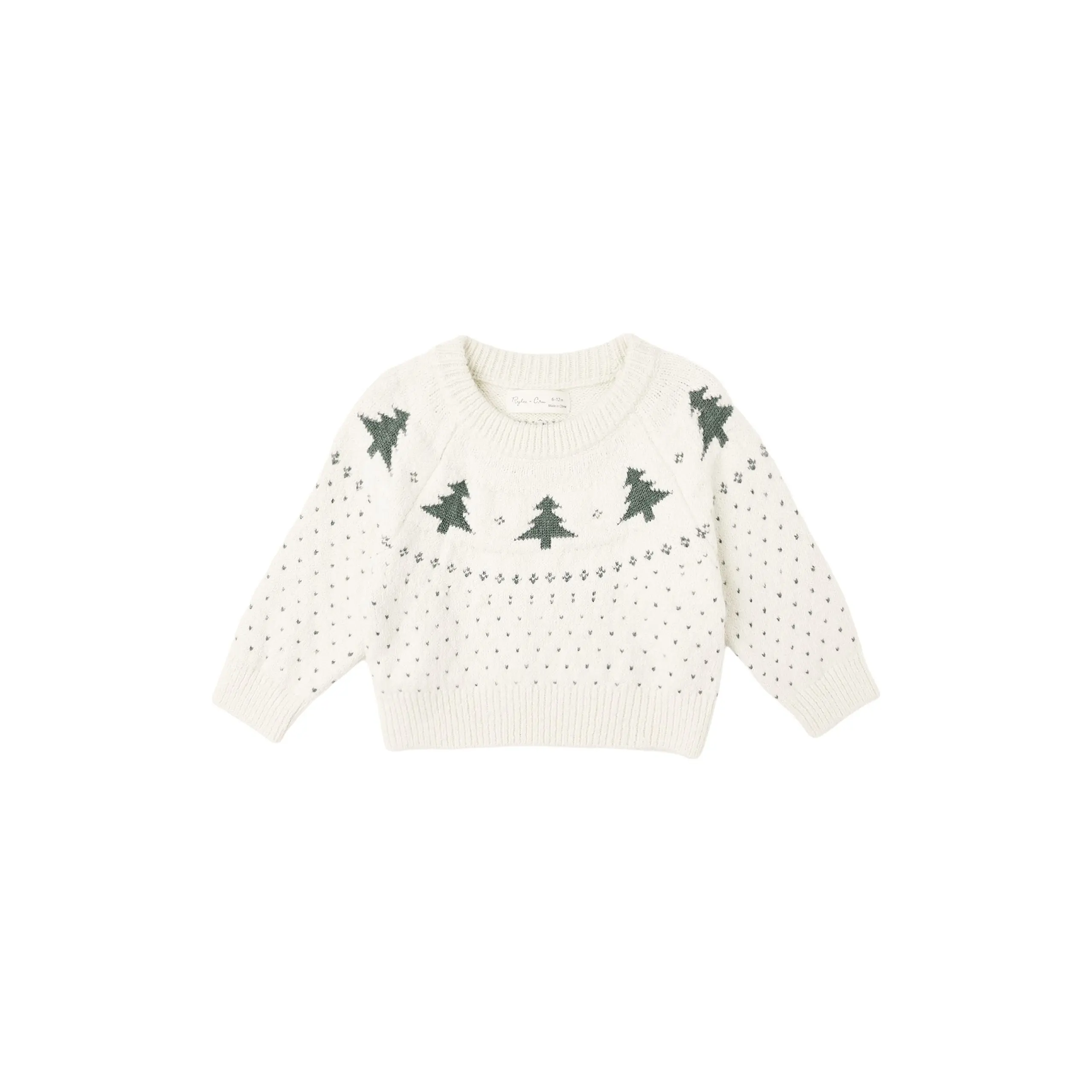 Rylee + Cru Fair Isle Sweater, Trees