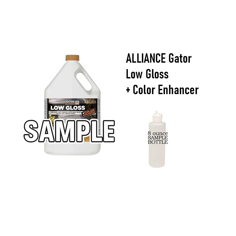 SEALER SAMPLE - Alliance Gator Low Gloss + Color Enhancer Paver Sealer