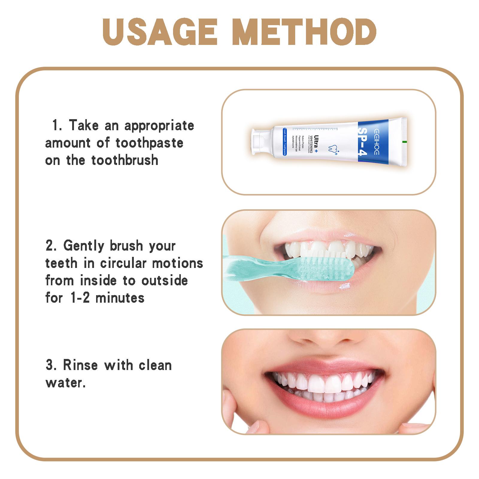 EELHOE Probiotic Whitening Toothpaste Removes Tooth Odor And Protects The Mouth. It Is A Daily Teeth Cleaning And Brightening Care Toothpaste