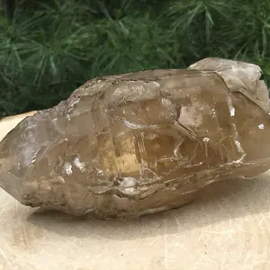 Brazilian Smoky Citrine Elestial With Rainbows Crystal Specimen