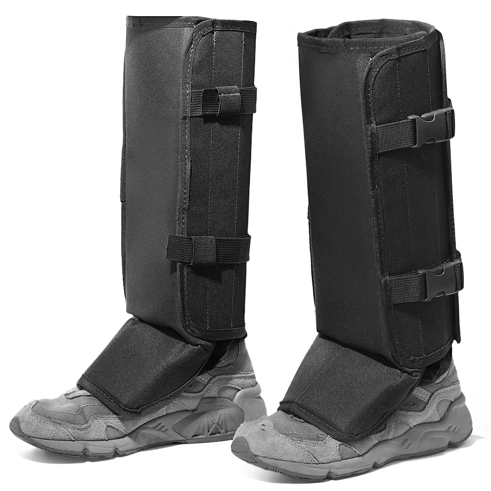 1 Pair Snake Gaiters for Leg Protection Outdoor Hiking Anti-Snake Gaiters Adjustable Snake Bite Protection NONE