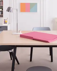 UOFFICE Pink File Folder Letter Size 1/2 Cut Tab 25 Pack for School & Office Organization Easy Access Filing System