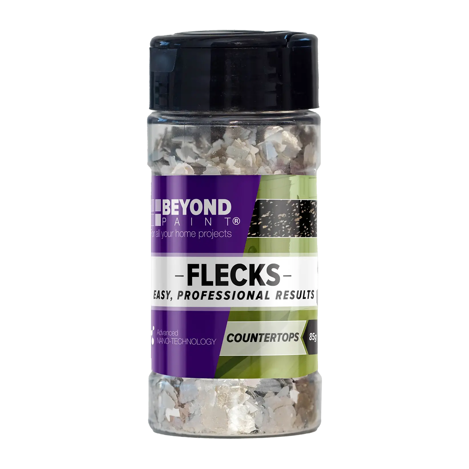Beyond Paint Smoked Gray Metallic Countertop Flecks Beyond Paint Smoked Gray Metallic Countertop Flecks