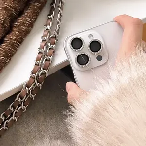 Latest Sparkling Diamond Lens Protector for iPhone 17 Pro Max/17 Air/16 Plus/16 Pro/16 Pro Max/15/14/13 Pro Max/14 Plus Camera Lenses High-Definition, Drop-Resistant, Durable iPhone Lens Protector