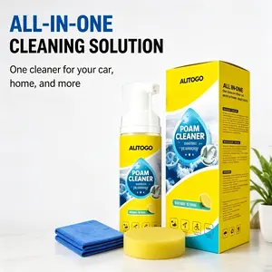 No Rinse Deep Cleaning Foam Spray Cleaner, Heavy Duty All Purpose Cleaner for Kitchen, Bathroom, Car Interior & Upholstery.Deep Cleaning Multi Surface Use Grease Removal Stain Removal