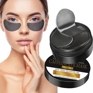 60pcs Caffeine & Ceramide Eye Treatment Mask, Firming Hydrating Gel Patches, Brightening Skin Tone, Suitable for All Skin Types