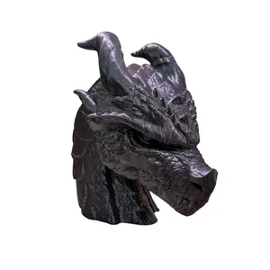 Dragon Headphone Holder / Display Stand - Metallic Design with Dragon Head, Ideal for Music Lovers and Gaming Enthusiasts