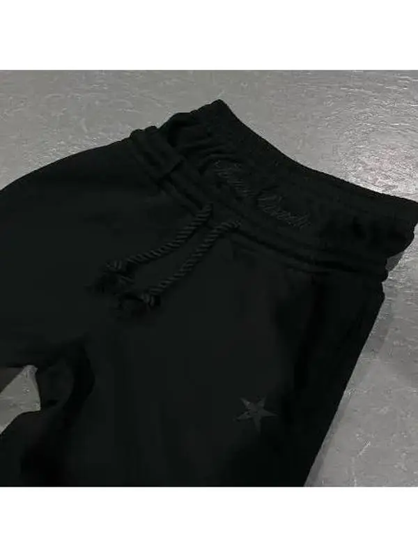 Casual Baggy Sweatpants - Plain Street Style Mid-Waist Full-Length Trousers in Classic Black & Gray for Everyday Wear