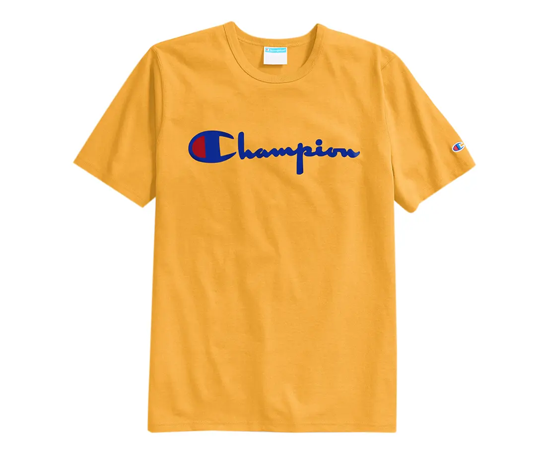 Champion Heritage T Script Logo Mens Active Shirts & Tees, Top, Shortsleeve, Casual, Tshirt, Round Neck, Streetwear