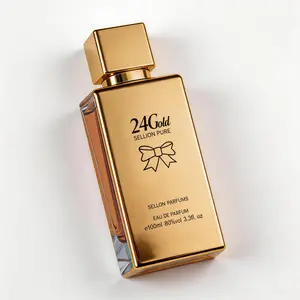 24 Gold Sellion Pure Eau de Parfum 100ml | Oriental Woody Scent with Citrus & Vanilla | All-Day Sophisticated Scent for Men