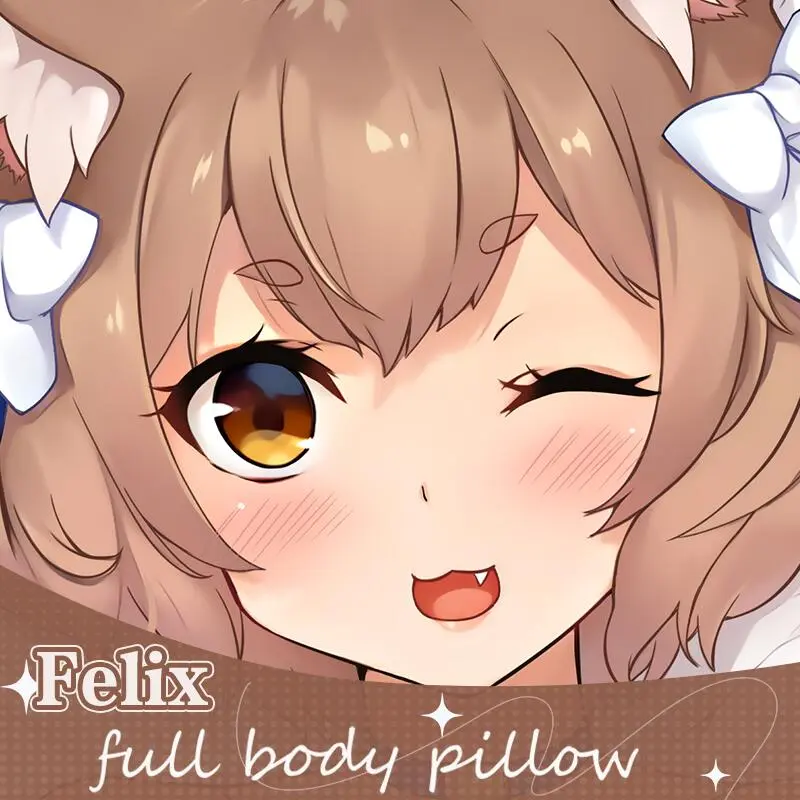 Anime Dakimakura Japanese Otaku Waifu Life Size Doublesided Print Hugging Body Pillov Cover Re: Life in a different world from zero Felix
