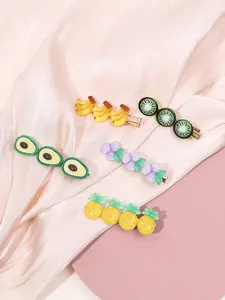 Fruit Series Hair Clips, Fresh Avocado Pineapple Hair Accessories, Versatile Daily Wear Headbands, Cute Girl Style Hair Decorations
