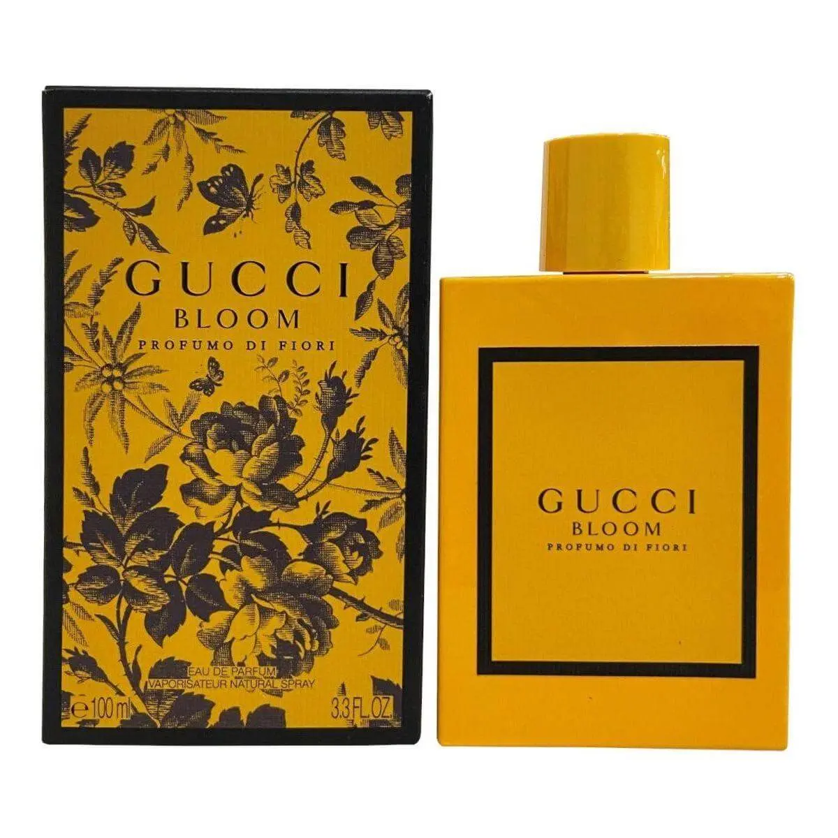 GUCCI Bloom Profumo Di Fiori Women's Fresh Sensual EDP Fragrance - 3.4 fl oz, New in Box, Luxury Exotic Flowers Jasmine-Themed Women's Fragrance, Exotic Women's Fragrance