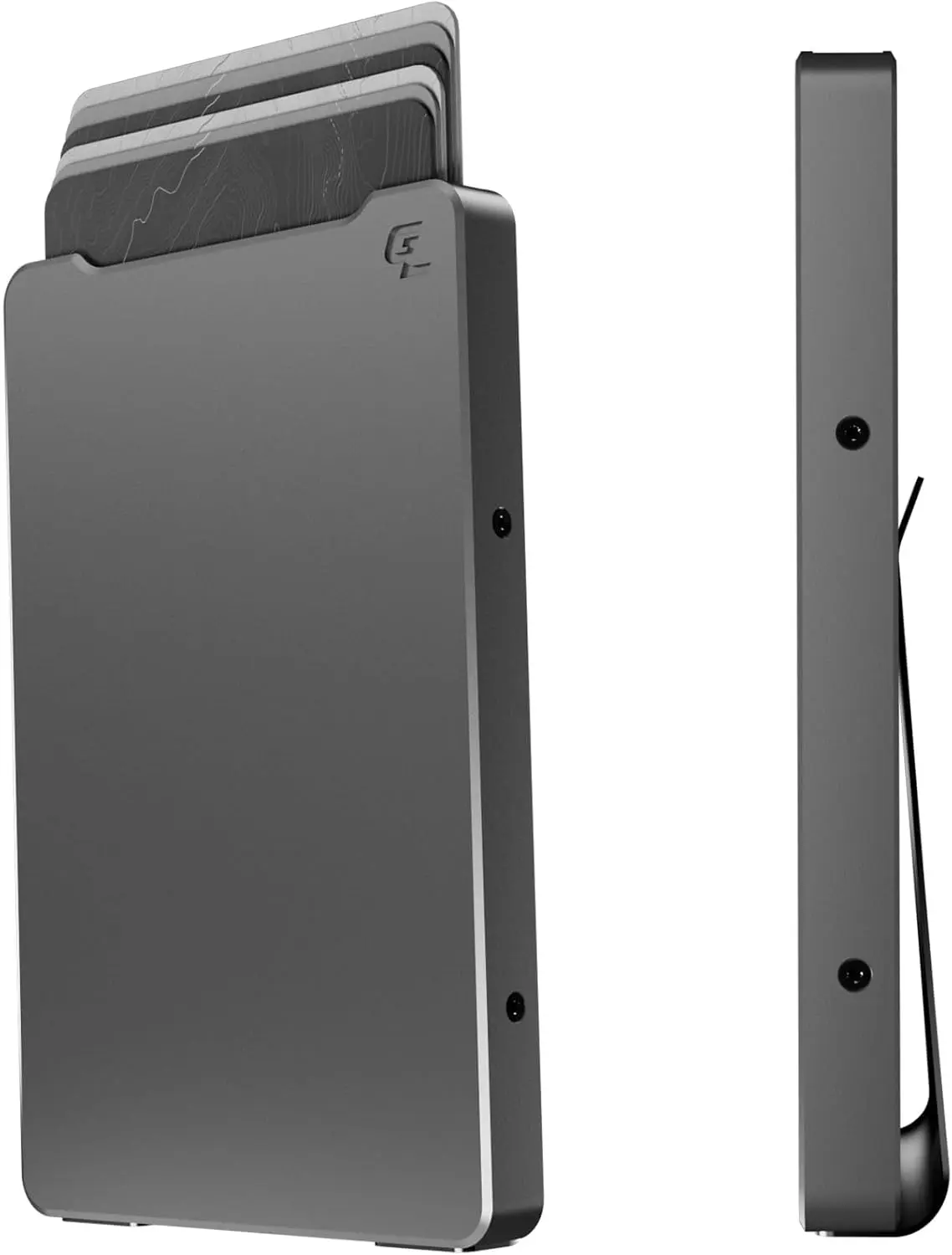 Groove Wallet for Men, RFID Wallet with Money Clip, Minimalist Wallet with Quick Card Access, Secure Storage, Slim Profile & Front Pocket Carry for EDC, Men’s Slim Wallet - Gun Metal