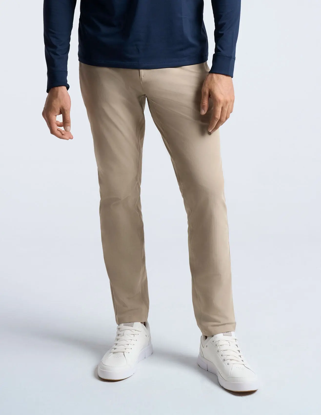 Ghøst 5-Pocket Tech Pants - Khaki - Slim Fit (The Theta Waves)