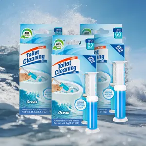 Air Fusion Bathroom Odor Control Toilet Gel Stamps 1.6 Oz Dispenser Freshens with Every Flush 3 Pack Flower-Shaped Gel for Long-Lasting Freshness