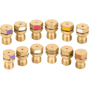 GRLP4 LP Gas Conversion Kit | Propane Orifice | Gas To Propane Conversion Kit | 12 PCS | Brass | With Instruction |Compatible With Frigidaire Kenmore Electrolux Range/Cooktop/Stove