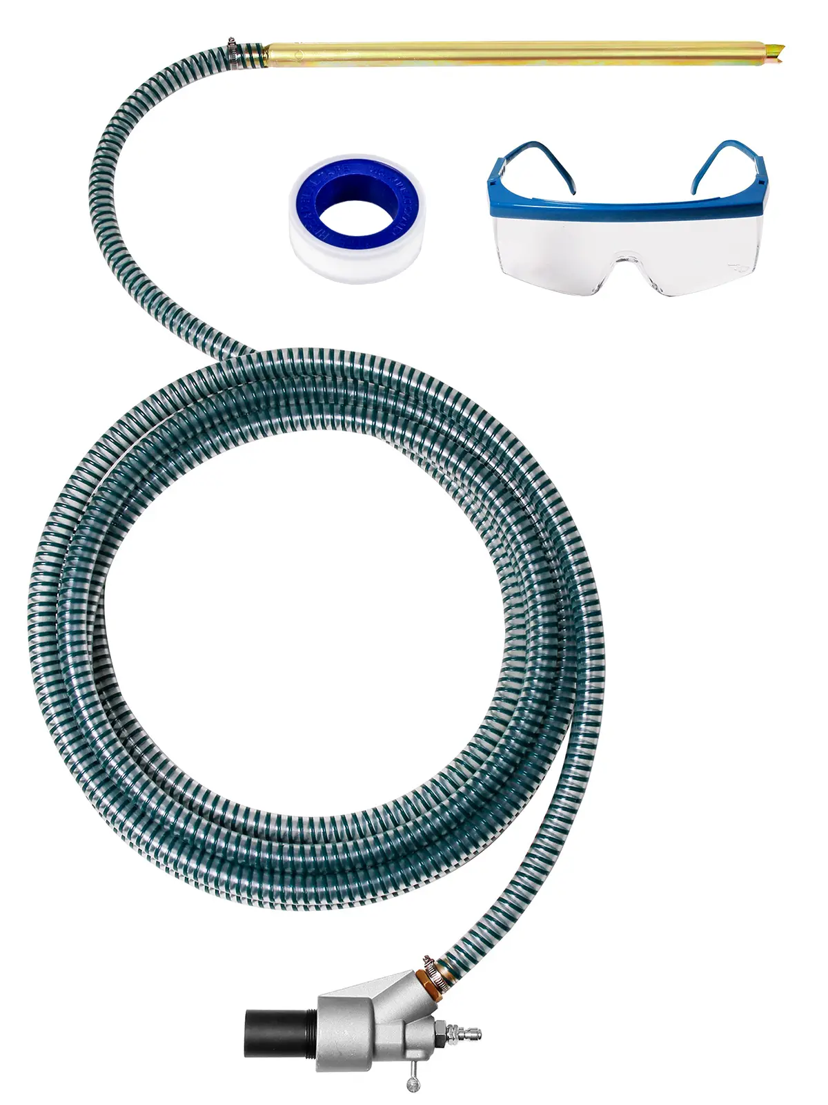 WOJET Pressure Washer Sandblasting Kit, Wet Sand Blaster for 5000 PSI, 1/4" QC, No Dust, 25' Hose, Tungsten Carbide Nozzle, Dustless Blasting for Home & Commercial Use