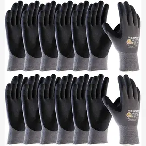 MaxiFlex Pro Grip Gloves 34-874/844 - [24 Pairs] Nitrile-Coated Work Gloves for Precision Tasks Heavy-Duty Industrial Jobs & Gardening in Spain