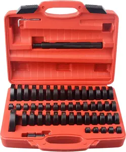 52 in 1 Custom Bushing Driver Set, Transmission Bushing Driver Removal Set Wheel Axle Bearing Race and Seal Installer Tool Kit