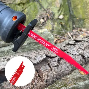 MORETOPGOOD Wood Pruning Reciprocating Saw Blades, Saw Blades for Trees Wood Cutting, Wood Saw Blades (5TPI)