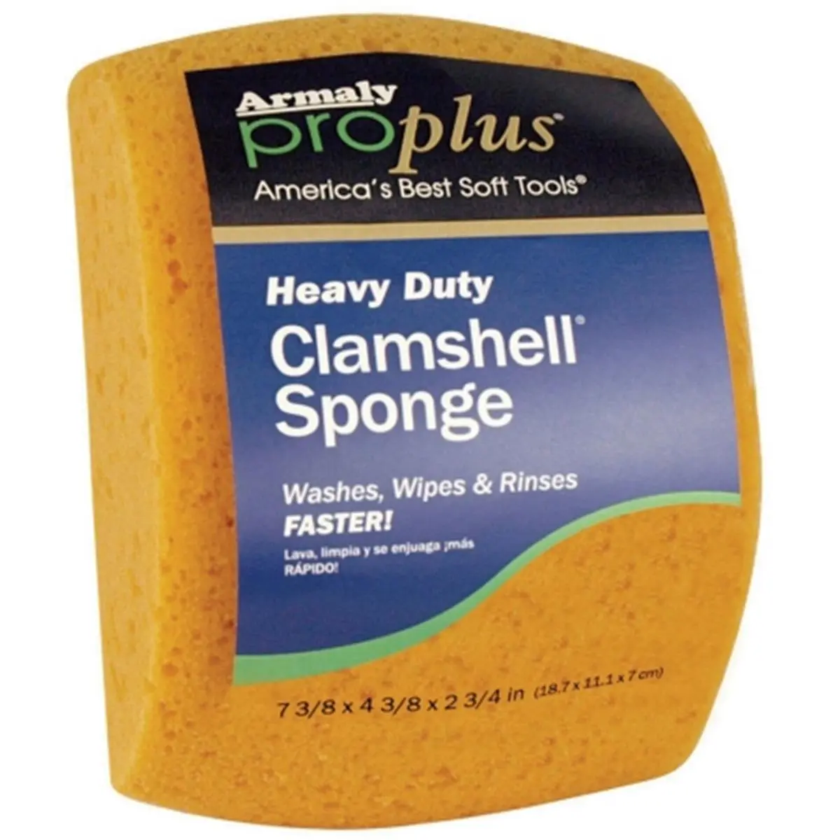 Armaly Brands 10-Pack Proplus Comfortable Clamshell Sponges - Home Care Cleaning Sponges & Scouring Pads, Sponge