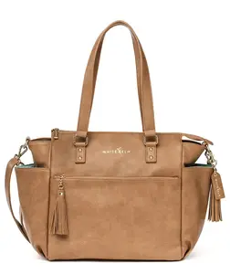 White Elm Gemini Convertible Backpack - Almond, Convertible Design, Adjustable Straps, Versatile Use, Ideal for Everyday essentials