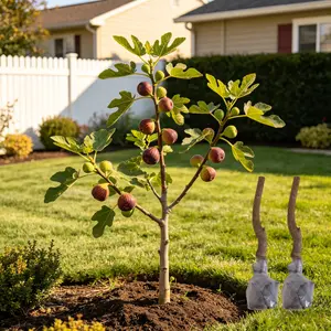 （HZ#FF)Sweet Fig Tree Seedling Live Plant | Easy Outdoor Fruit Plant for Patio, Backyard & Home Garden