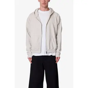 mnml Basic Zip Up Hoodie - Grey