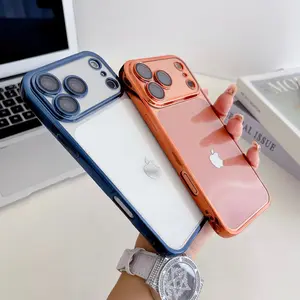 Suitable for IPhone 17 Pro Max with Protective Glass Transparent Phone Case / for 17 Pro Phone Protection Cover